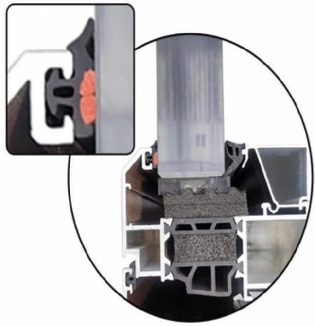 Τσιμούχες παραθύρων και πορτών , Hydrophilic Co-εξελασμένη σφράγιση από καουτσούκ